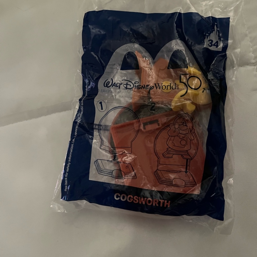 Disney World 50th anniversary mcdonald's cogsworth